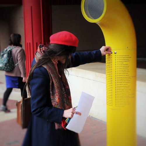 Poetry Periscope in use at the British Library